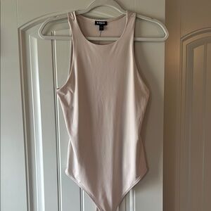Express Tan Sleeveless Bodysuit